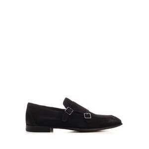 Corvari Men Double Buckle Suede Loafer